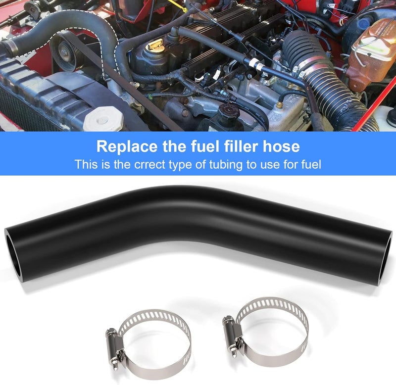 Artudatech Fuel Tank Filler Hose With 2PCS Clamps for Jeep TJ Wrangler 2003-2006 - Image 4